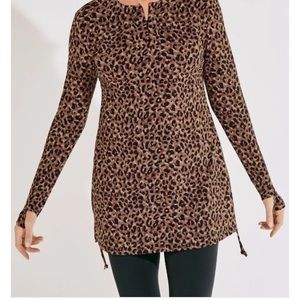 Coolibar Ruched Swim Shirt